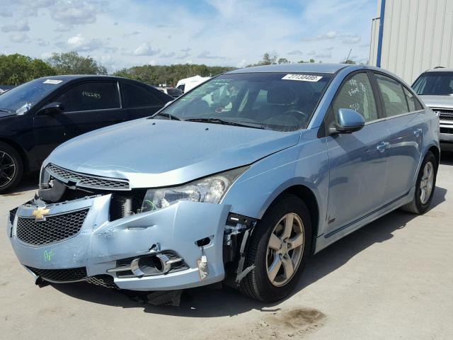 1G1PF5S91B7186379 - 2011 CHEVROLET CRUZE LT BLUE photo 2