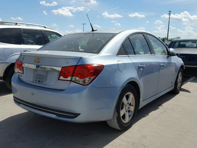 1G1PF5S91B7186379 - 2011 CHEVROLET CRUZE LT BLUE photo 4