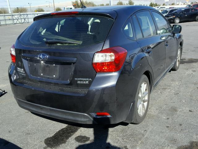 JF1GPAC6XE8304015 - 2014 SUBARU IMPREZA PR GRAY photo 4