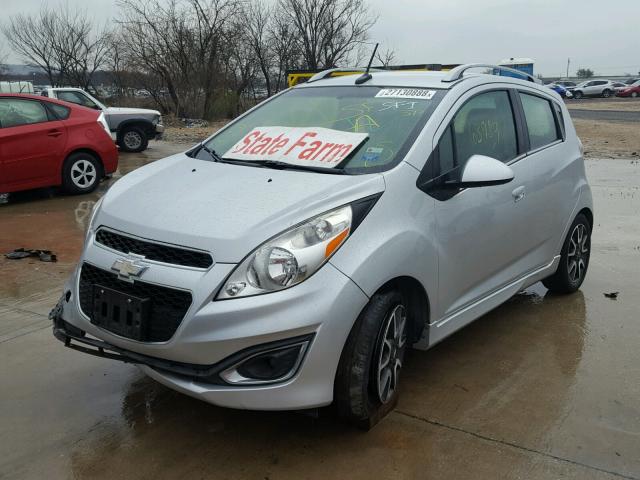 KL8CF6S95DC508133 - 2013 CHEVROLET SPARK 2LT SILVER photo 2