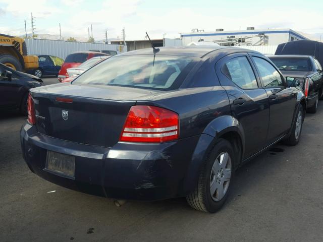 1B3LC46K98N689251 - 2008 DODGE AVENGER SE BLUE photo 4