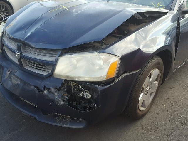 1B3LC46K98N689251 - 2008 DODGE AVENGER SE BLUE photo 9