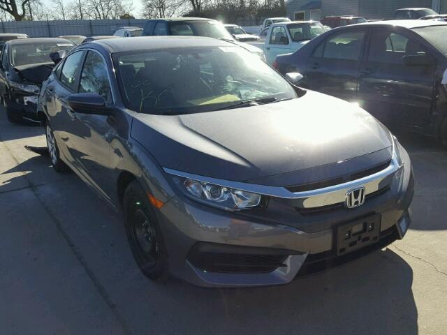 19XFC2F53JE200766 - 2018 HONDA CIVIC LX GRAY photo 1