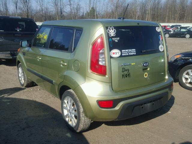 KNDJT2A6XD7558509 - 2013 KIA SOUL + GREEN photo 3