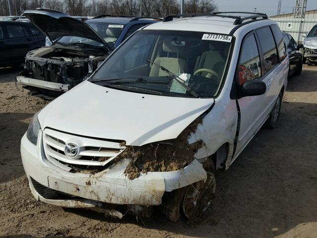 JM3LW28J240514594 - 2004 MAZDA MPV WAGON WHITE photo 2