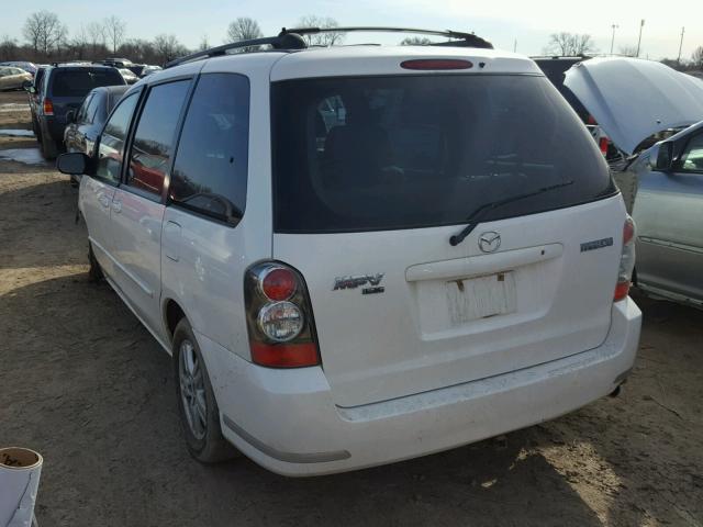 JM3LW28J240514594 - 2004 MAZDA MPV WAGON WHITE photo 3