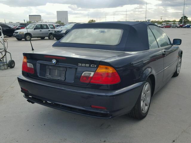 WBABS334X1JY52237 - 2001 BMW 325 CI BLUE photo 4