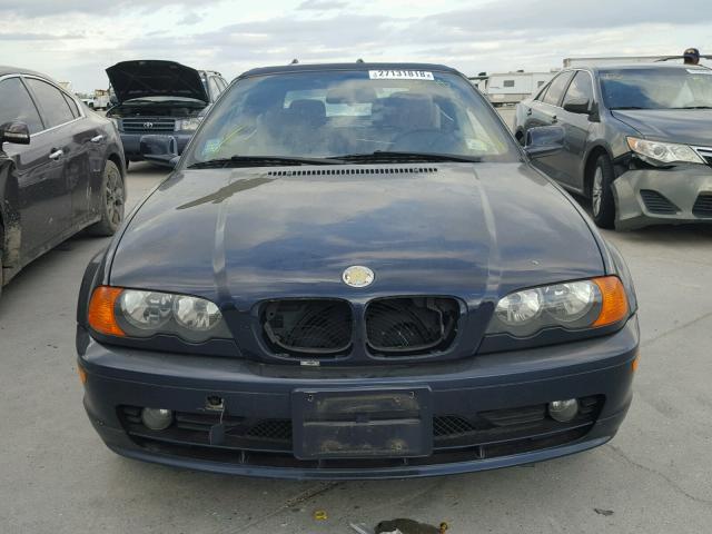 WBABS334X1JY52237 - 2001 BMW 325 CI BLUE photo 9