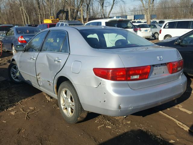 1HGCM66515A049539 - 2005 HONDA ACCORD EX SILVER photo 3