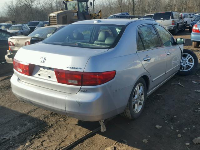 1HGCM66515A049539 - 2005 HONDA ACCORD EX SILVER photo 4