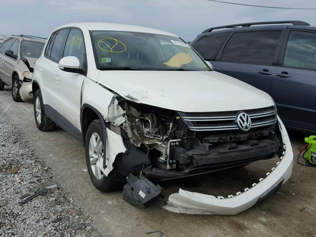 WVGAV7AX3CW577161 - 2012 VOLKSWAGEN TIGUAN S WHITE photo 1