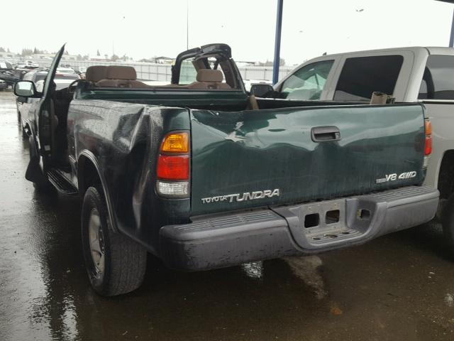 5TBBT44111S132377 - 2001 TOYOTA TUNDRA ACC GREEN photo 3