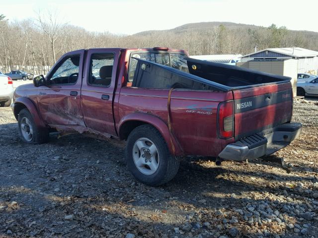 1N6ED27Y9YC325089 - 2000 NISSAN FRONTIER C MAROON photo 3