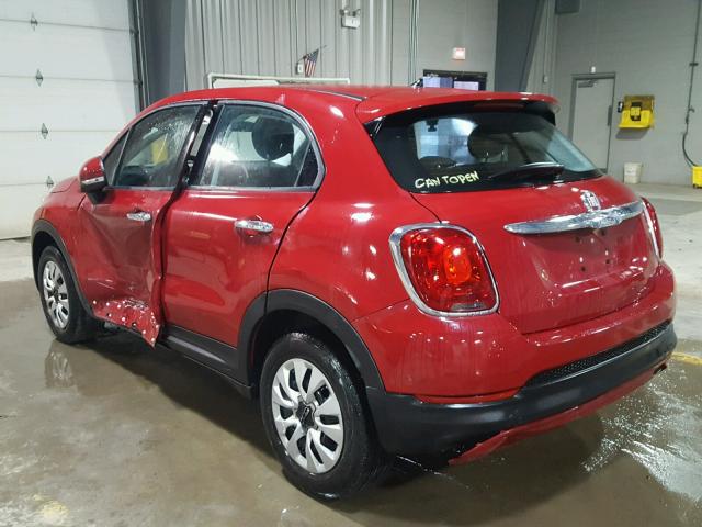 ZFBCFXAT7GP499672 - 2016 FIAT 500X POP RED photo 3