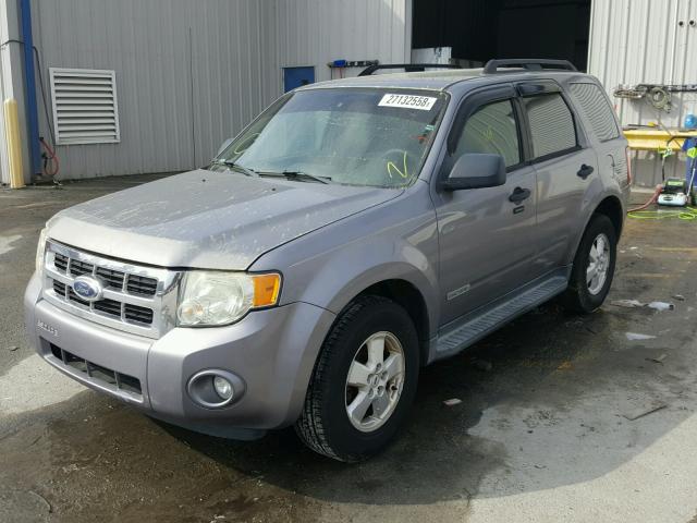 1FMCU03Z48KB42407 - 2008 FORD ESCAPE XLT GRAY photo 2