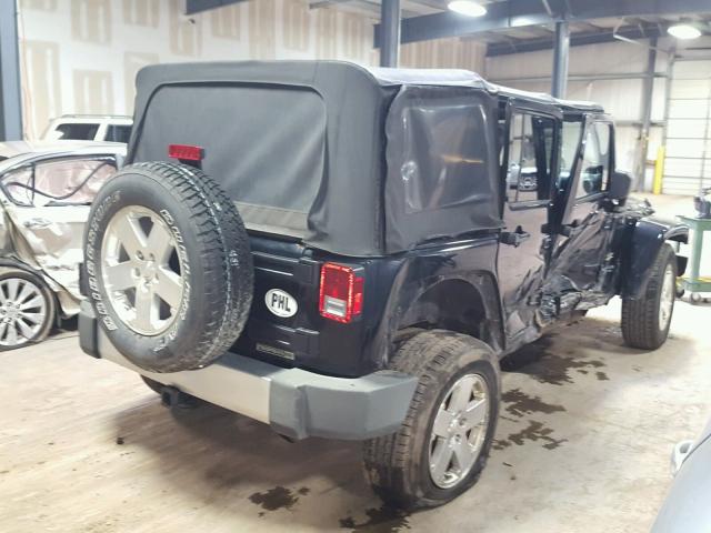 1J8GA59198L567363 - 2008 JEEP WRANGLER U BLACK photo 4