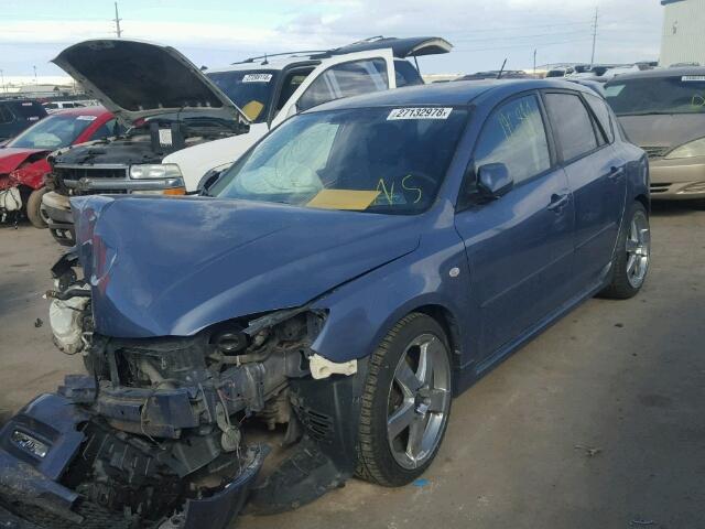 JM1BK34L281796250 - 2008 MAZDA SPEED 3 BLUE photo 2