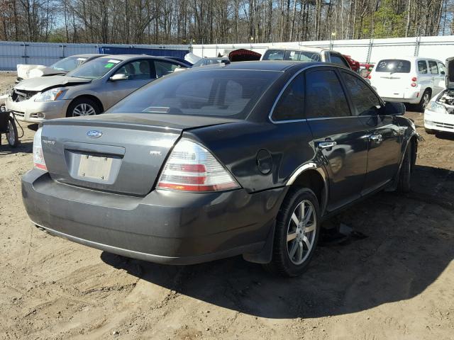 1FAHP24W18G116163 - 2008 FORD TAURUS SEL CHARCOAL photo 4