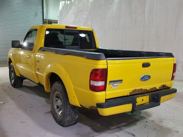 1FTYR11U76PA23422 - 2006 FORD RANGER YELLOW photo 3