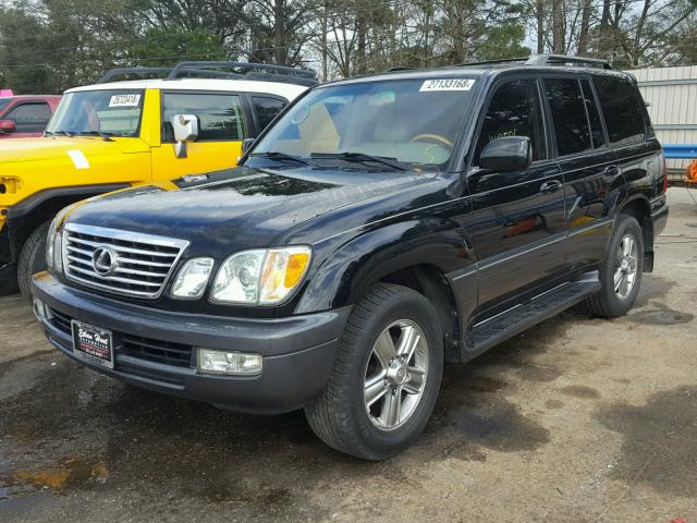 JTJHT00W964013651 - 2006 LEXUS LX 470 BLACK photo 2