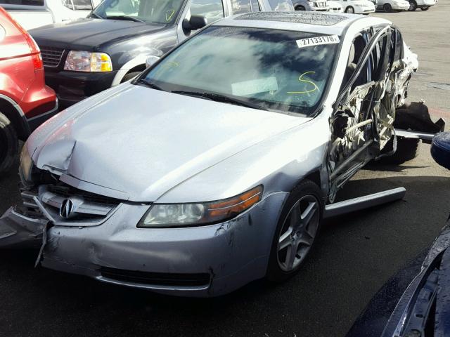 19UUA66205A065167 - 2005 ACURA TL SILVER photo 2