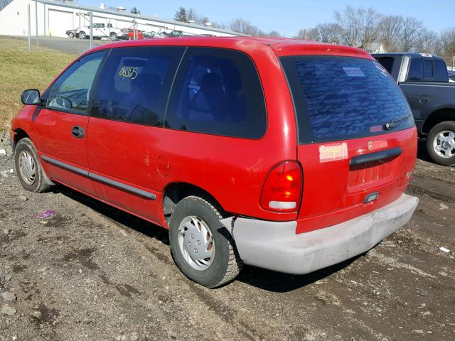 2P4FP25B9YR500280 - 2000 PLYMOUTH VOYAGER RED photo 3