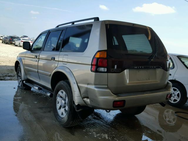 JA4LS31R32P011925 - 2002 MITSUBISHI MONTERO SP BEIGE photo 3