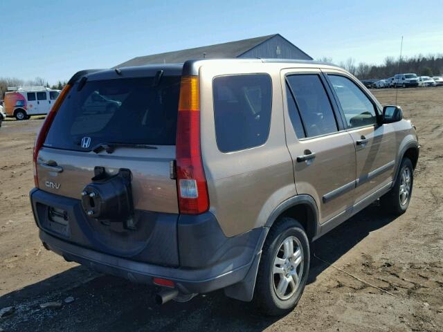 JHLRD77892C071945 - 2002 HONDA CR-V EX TAN photo 4