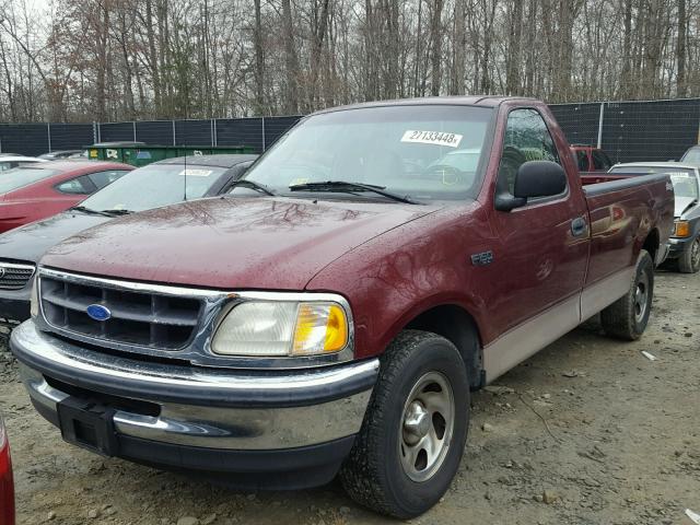 1FTDF1729VKD17509 - 1997 FORD F150 RED photo 2