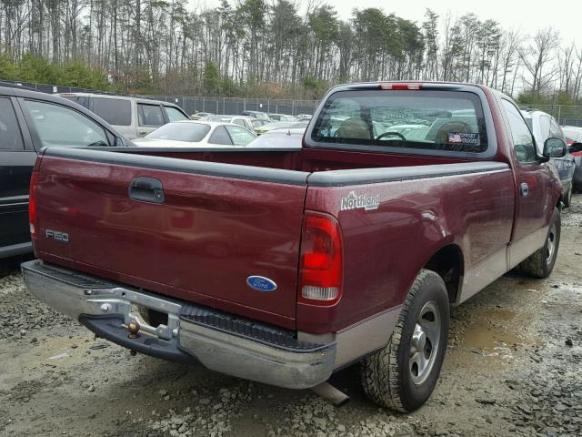 1FTDF1729VKD17509 - 1997 FORD F150 RED photo 4