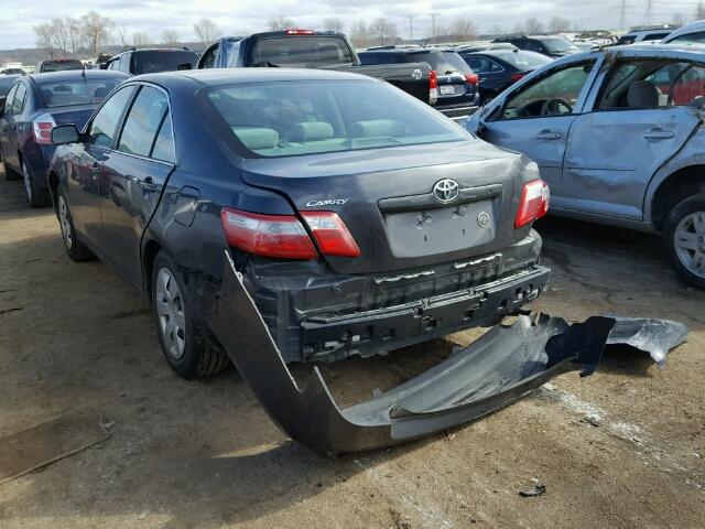 4T1BE46K28U788399 - 2008 TOYOTA CAMRY CE GRAY photo 3