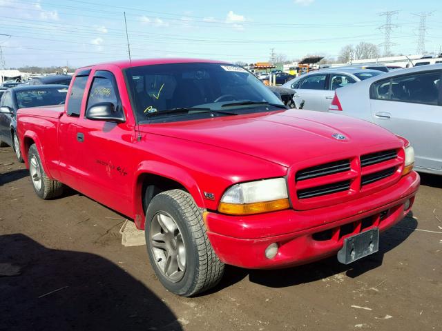 1B7GL22Z5XS285158 - 1999 DODGE DAKOTA RED photo 1