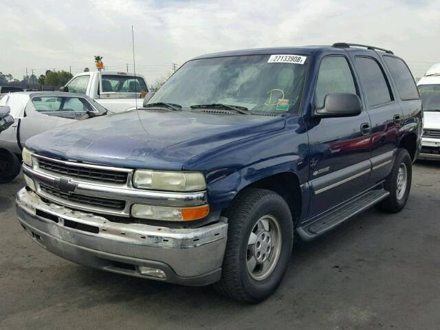 1GNEC13V23R119394 - 2003 CHEVROLET TAHOE C150 BLUE photo 2