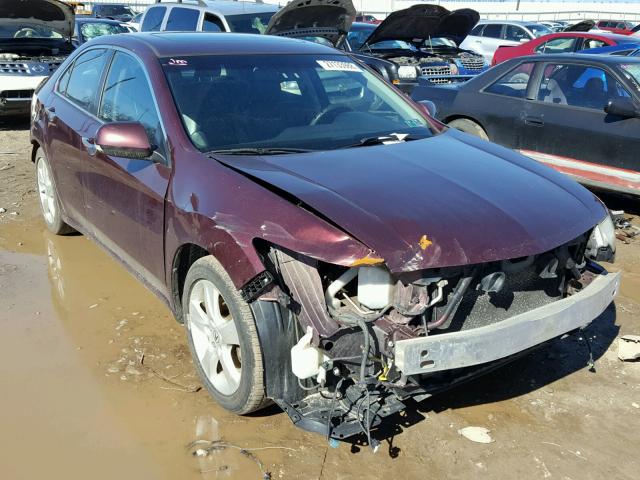 JH4CU2F64AC002941 - 2010 ACURA TSX BURGUNDY photo 1