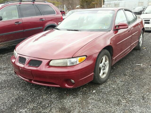 1G2WP52K51F169239 - 2001 PONTIAC GRAND PRIX BURGUNDY photo 2