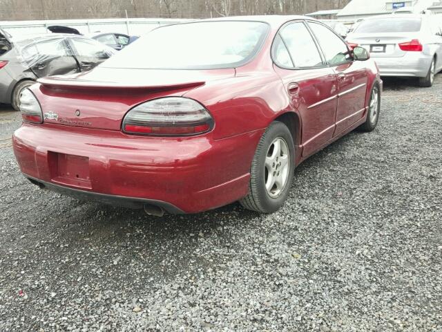 1G2WP52K51F169239 - 2001 PONTIAC GRAND PRIX BURGUNDY photo 4