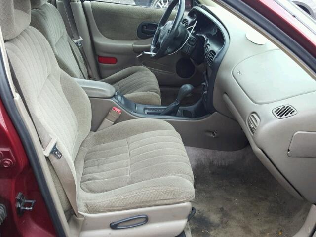 1G2WP52K51F169239 - 2001 PONTIAC GRAND PRIX BURGUNDY photo 5