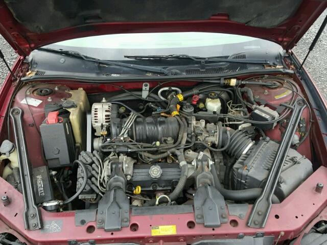 1G2WP52K51F169239 - 2001 PONTIAC GRAND PRIX BURGUNDY photo 7