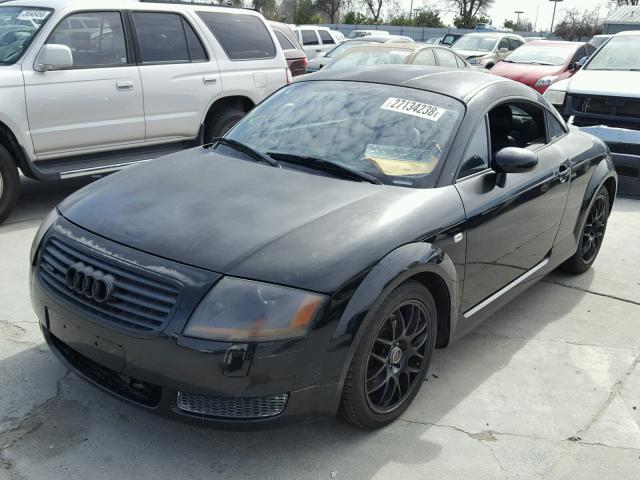 TRUWC28NX21032907 - 2002 AUDI TT QUATTRO BLACK photo 2