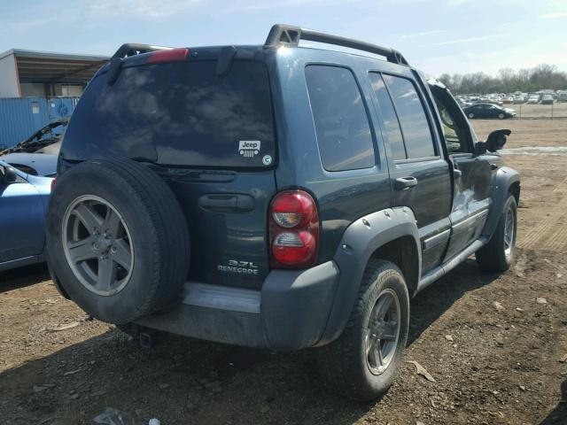 1J4GL38K15W727286 - 2005 JEEP LIBERTY RE GREEN photo 4