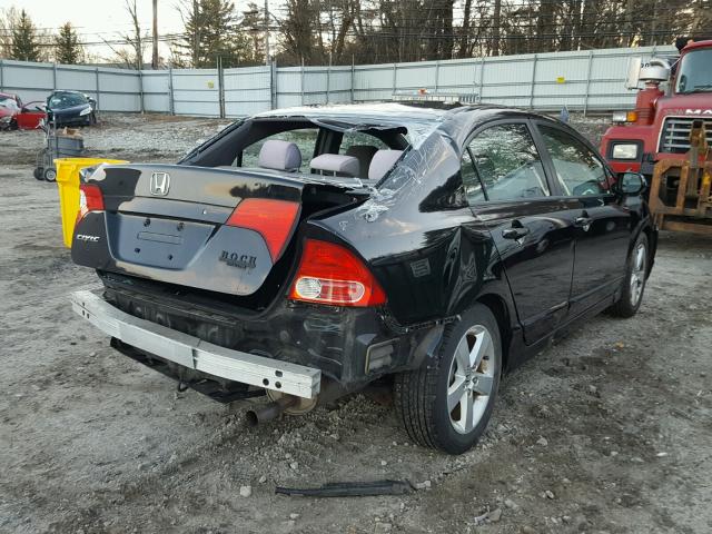 2HGFA16827H306022 - 2007 HONDA CIVIC EX შავი ფოტო 4
