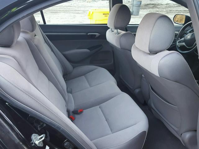 2HGFA16827H306022 - 2007 HONDA CIVIC EX შავი ფოტო 6