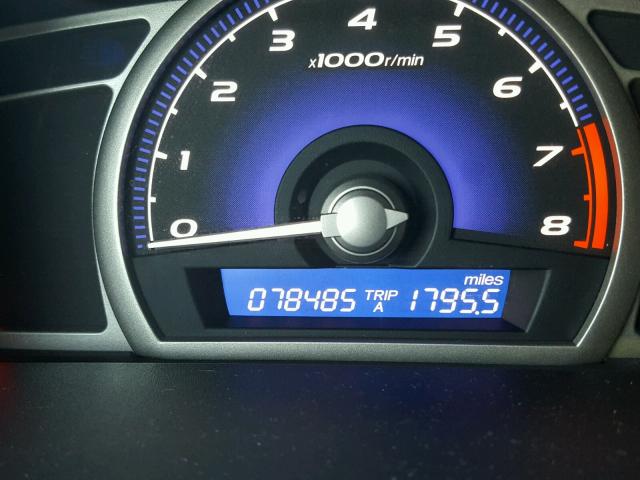 2HGFA16827H306022 - 2007 HONDA CIVIC EX შავი ფოტო 8