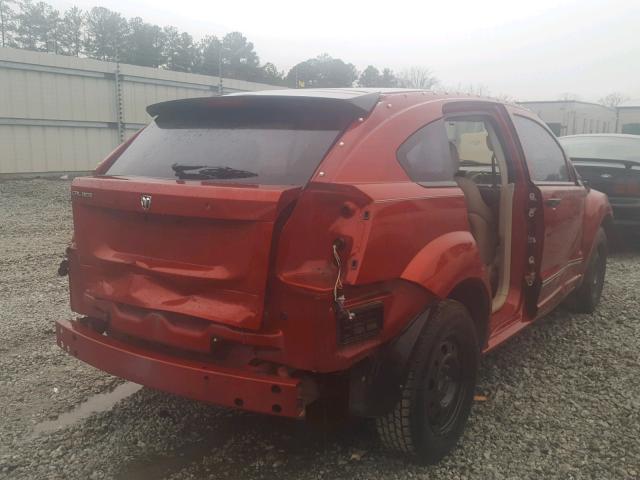 1B3HB28B48D645433 - 2008 DODGE CALIBER RED photo 4