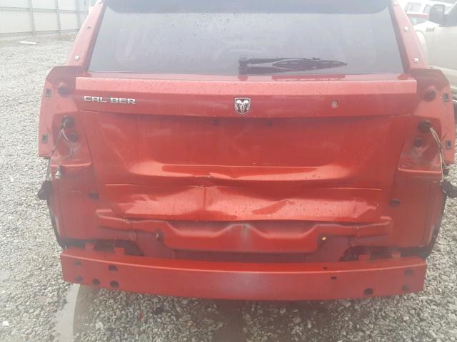 1B3HB28B48D645433 - 2008 DODGE CALIBER RED photo 9