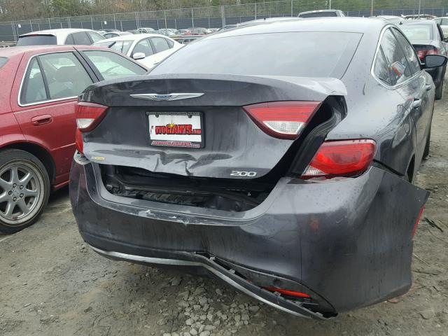 1C3CCCAB5FN571876 - 2015 CHRYSLER 200 LIMITE GRAY photo 9