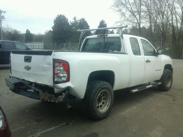 1GCEK19C87Z592062 - 2007 CHEVROLET SILVERADO WHITE photo 4