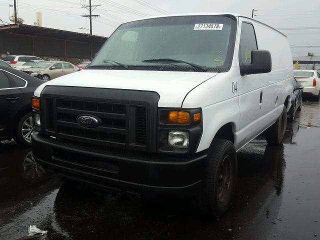 1FTNE24L98DB32296 - 2008 FORD ECONOLINE WHITE photo 2