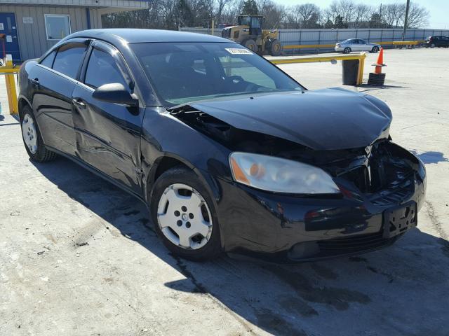 1G2ZF58B274100195 - 2007 PONTIAC G6 VALUE L BLACK photo 1