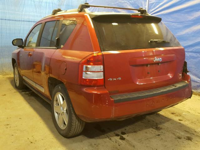 1J4NF1FB2AD640640 - 2010 JEEP COMPASS SP RED photo 3